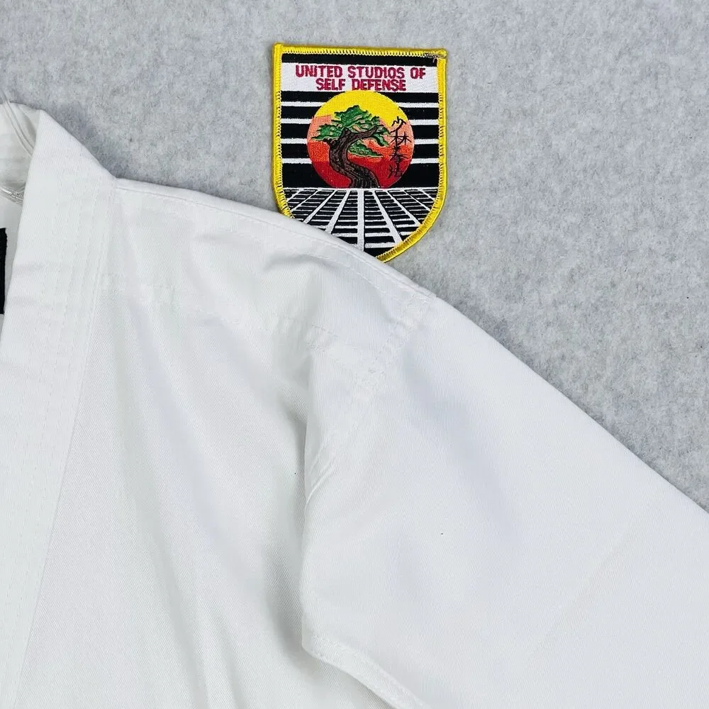 Bushido Kids 00/120 White Karate Gi Uniform Yellow Belt Martial Arts Taekwondo